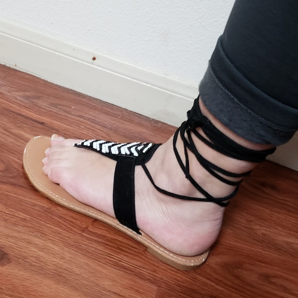 💲Boho Wrap-around Sandals💲 - Picture 2 of 6